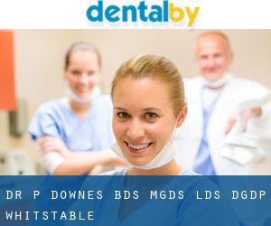 Dr P Downes BDS MGDS LDS DGDP (Whitstable)